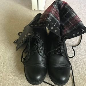 Black Combat Shoes